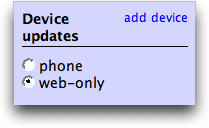 Twitter: Device Updates: web only or mobile cell phone?