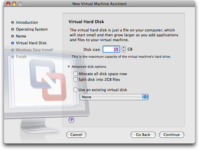 VMWare Fusion: Configuring Your Virtual HD