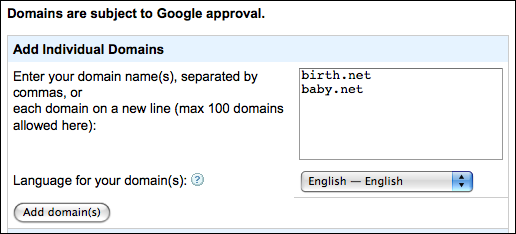 google adsense for domains add