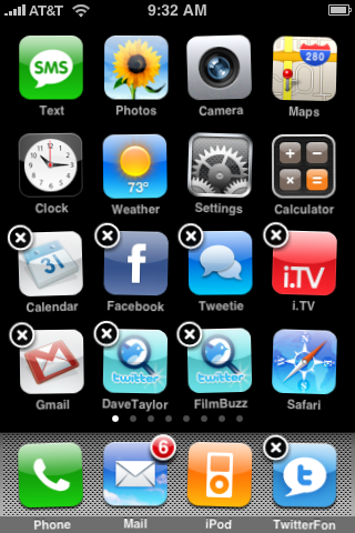 apple iphone rearranging icons 2