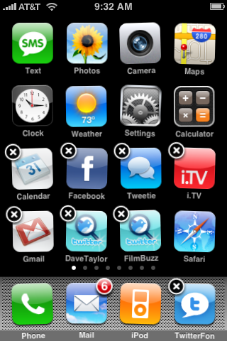 How do I rearrange the app icons on my Apple iPhone? - Ask Dave Taylor