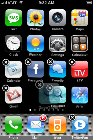 apple iphone rearranging icons 3