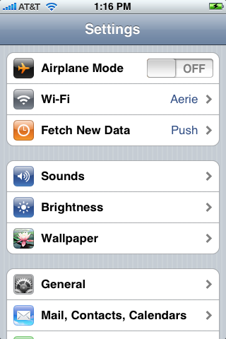 apple iphone settings 1