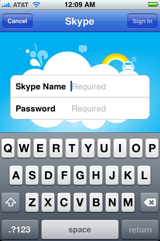 apple iphone skype app 6