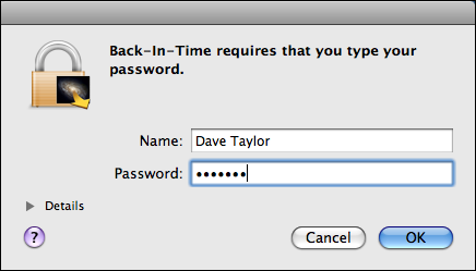 back in time password