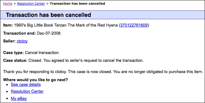 ebay alert cancel transaction canceled