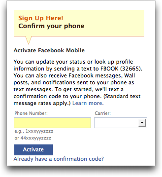 facebook activate mobile 2