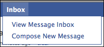 facebook inbox menu
