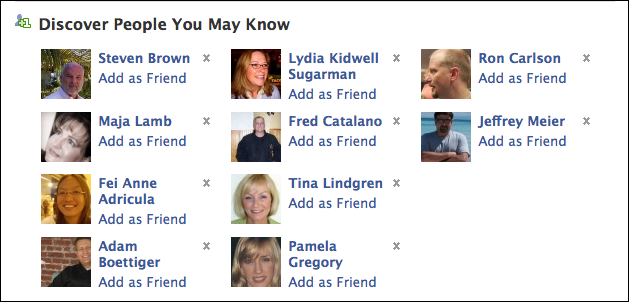 facebook you may know
