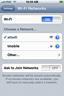 starbucks attwifi iphone choose att wifi