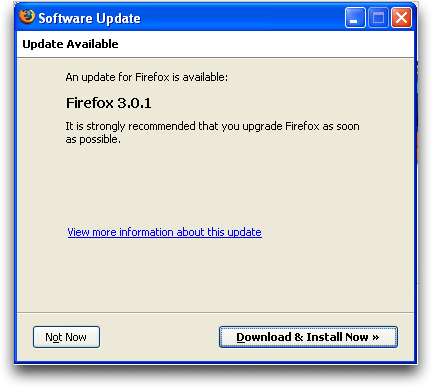 Firefox update