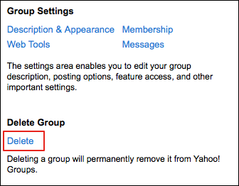 yahoo groups view group management