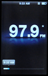 apple ipod nano 5g fm radio paused