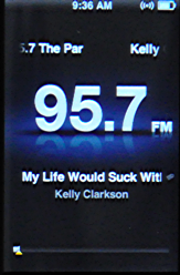 apple ipod nano 5g fm radio song title