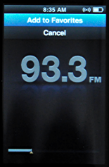 ipod nano 5g fm radio add favorites