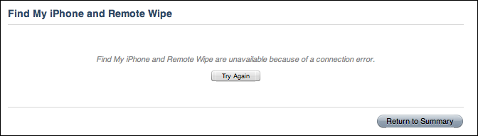 mobile me find my iphone failed