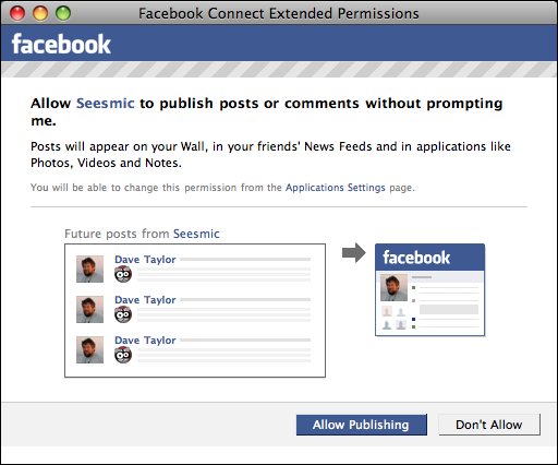 seesmic desktop facebook publish posts