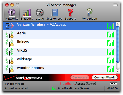 vzaccess manager mac main