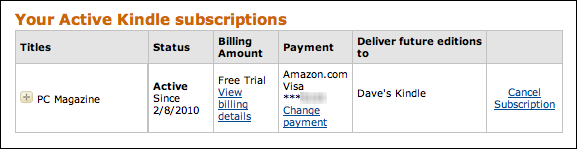 active amazon kindle subscriptions