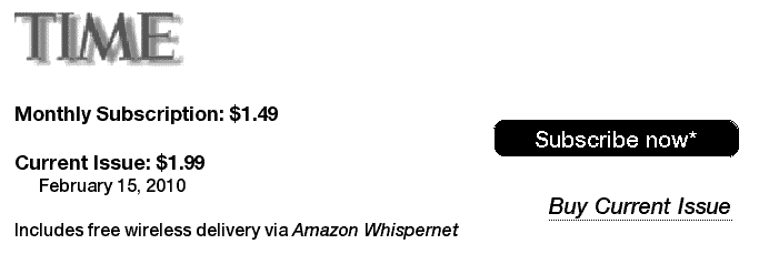 amazon kindle subscribe time magazine