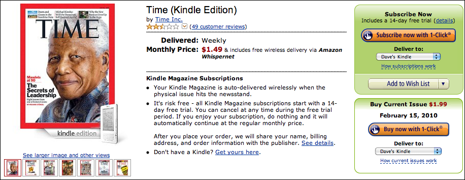 amazon time magazine kindle edition