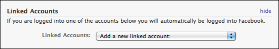 facebook my account settings linked accounts 2