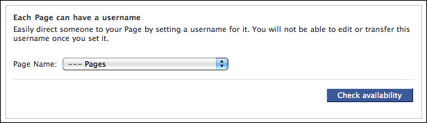 facebook username set custom url 1