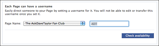 facebook username set custom url 3