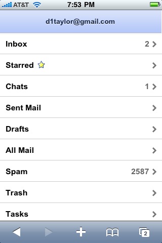 gmail iphone folders labels 2