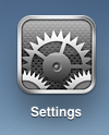 ipad icons settings