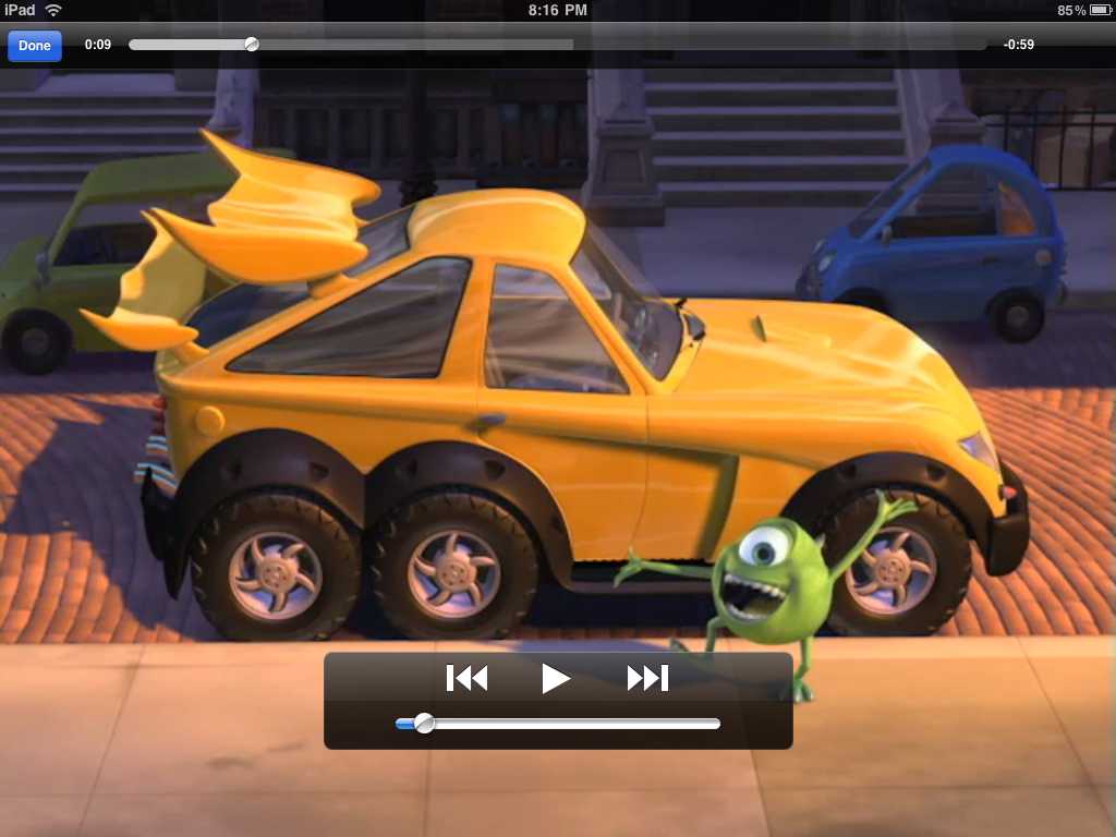 ipad itunes movie preview mikes new car