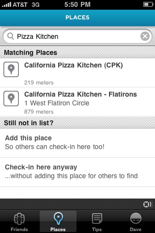 iphone foursquare duplicate locations