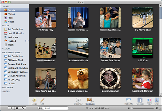 iphoto event albums