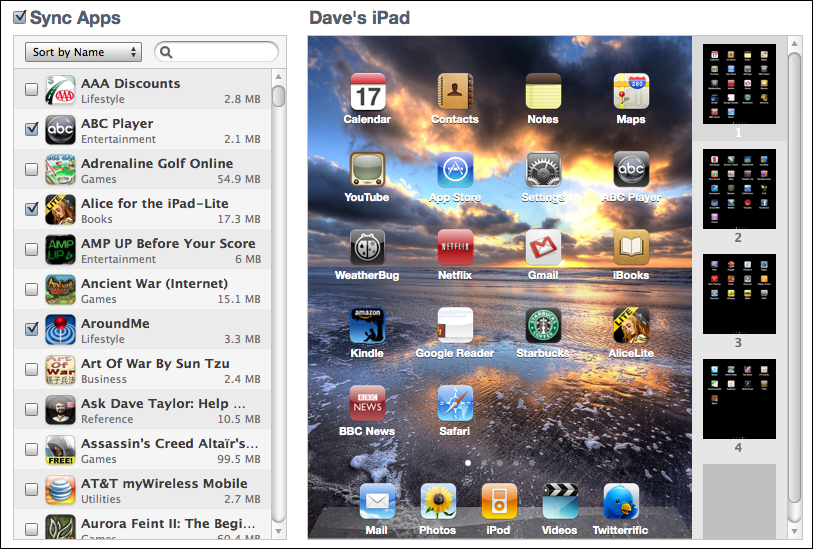 mac itunes ipad manage apps 1