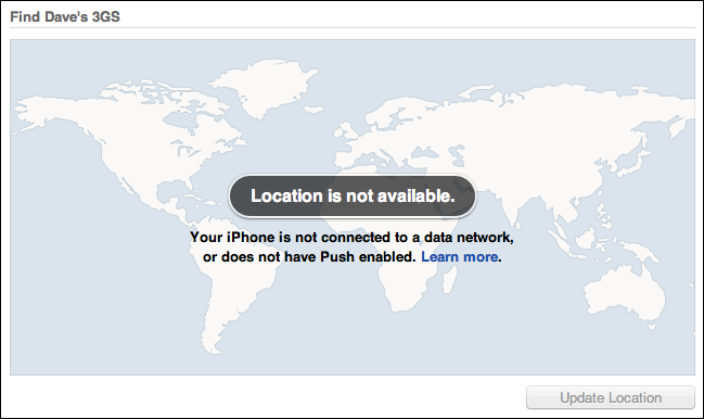 mobileme location not available