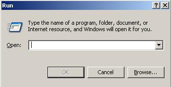 run dialog