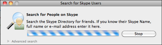 skype friend search in progress