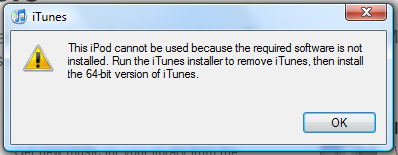 windows vista itunes not installed correctly