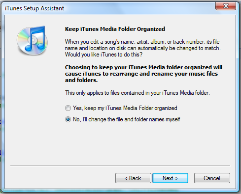 windows vista itunes setup assistant 3