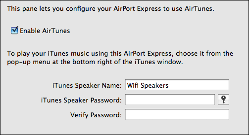 airport express airplay remote speakers password 4