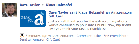 amazon gift card facebook 10