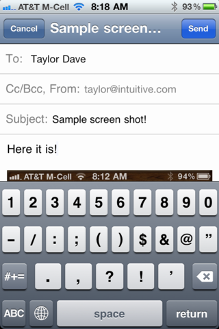 apple iphone screen capture email 7