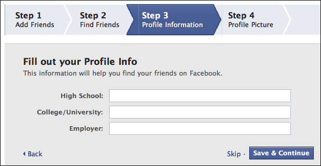 facebook create new account 5