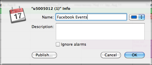 facebook export events ical 7