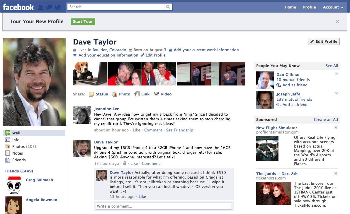 facebook new profile 2