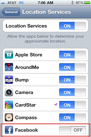 facebook places iphone check in 4