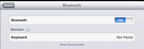 ipad bluetooth keyboard not paired or named
