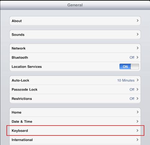 ipad caps lock (shift lock) settings 1