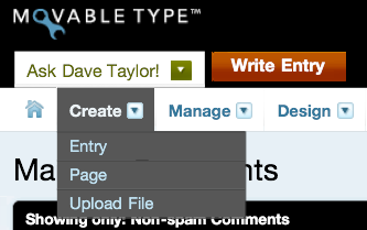 ipad movable type blog create entry