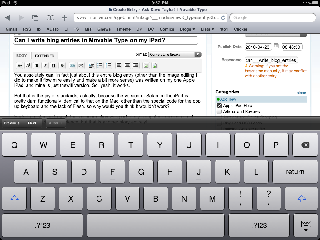 ipad movable type blogging extended entry